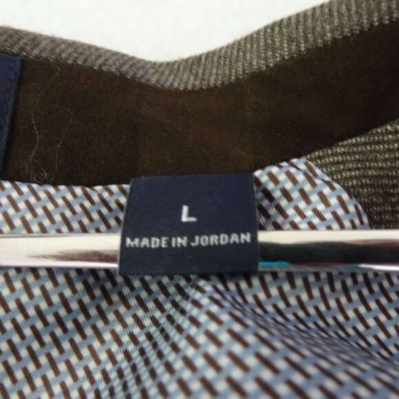 Hart Schaffner Marx Sport Jacket Men's 44R Size L Brown Executive Academia Prof - Picture 9 of 14